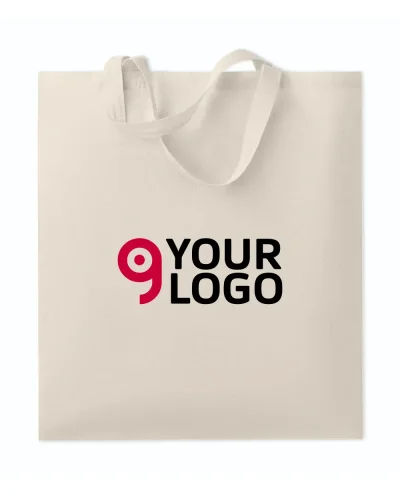 MARKETA+ Shopper cotone OEKO-TEX® 140g manici corti 38x42cm