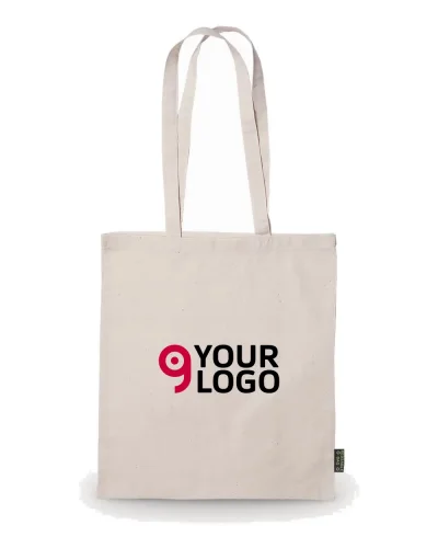 Borsa Larsen shopper cotone naturale 70cm manici cuciture solide
