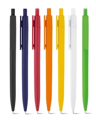 Penna a Sfera Rife Blu con Clip Doming, Plastica Ø1,1x13,7cm