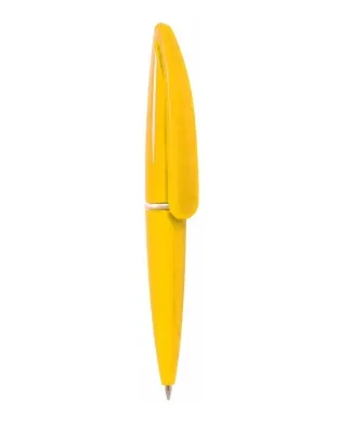 Mini Penna Hall in plastica colorata con clip grande e inchiostro blu