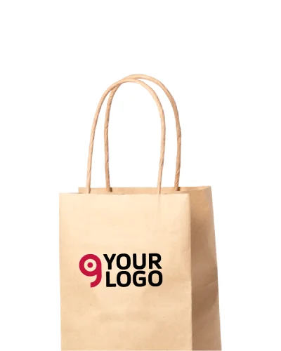 Borsa Ragnar shopper carta naturale 100g, manici rinforzati 1L