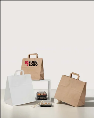 Shopper Kraft Avana 32x17x29cm Cartapack Maniglia Piatta Carta
