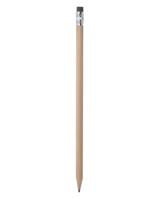 Matita Fiona con gommino colorato, legno, Ø0,7x19cm, assortita
