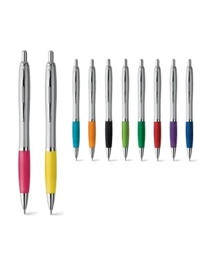 Penna a sfera Swing blu con clip in metallo e impugnatura antiscivolo
