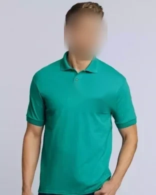 Polo uomo Gildan DryBlend cotone-pol. Regular, senza etichette