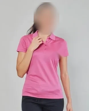 Polo sportiva donna Wimbledon 100% poliestere, colletto rib Regular