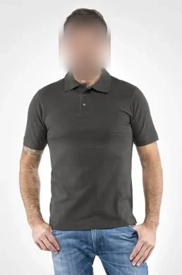Polo Fox uomo-donna cotone piquet, vari colori, manica a coste