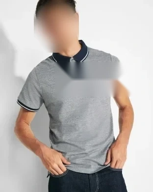 Polo Bowie 100% Cotone, Manica Corta, Dettagli a Contrasto