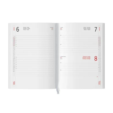 Agenda multilingue 17x24cm 324p bicolore con rubrica Cartesio