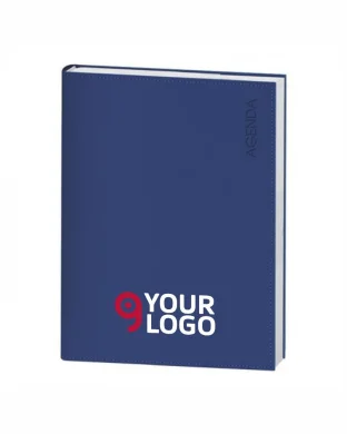 Agenda Giornaliera 17,5x24,5cm Metallo PU 132pp Multilingua
