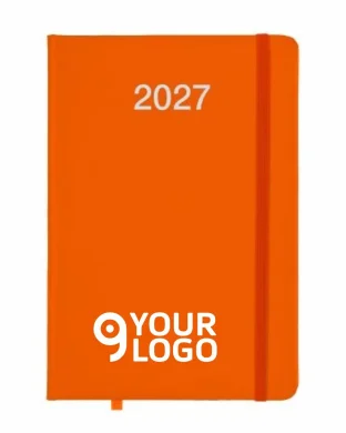 Agenda Settimanale 2027 PU Rigida 14,5x21 cm con Elastico