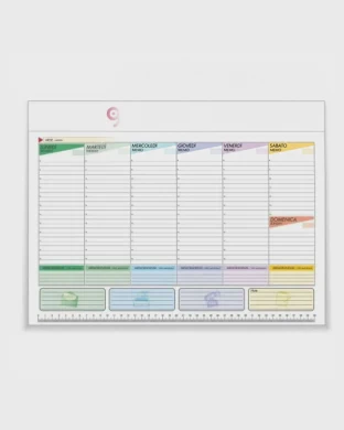 Planning da tavolo 43,5x31,5 cm carta naturale 80gr stampa 4 colori