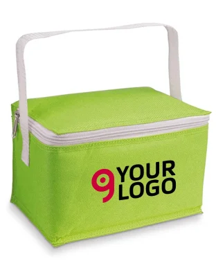 Borsa termica per 6 lattine in poliestere 600D