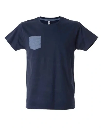 T-shirt uomo girocollo con taschino Antibes