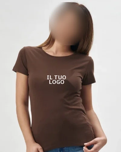 Moon Women T-shirt donna cotone bio, manica corta, girocollo