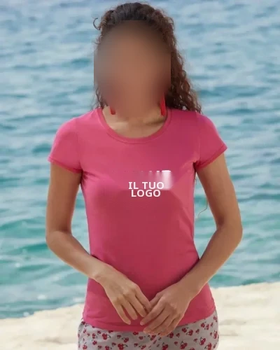 T-shirt donna Original 100% cotone girocollo