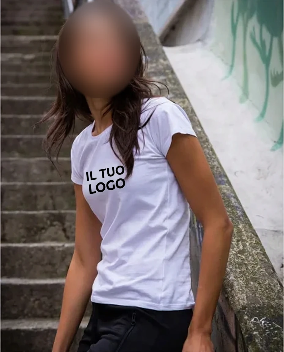 Maldive Lady T-shirt Donna 100% Cotone UPF 50+ Manica Corta