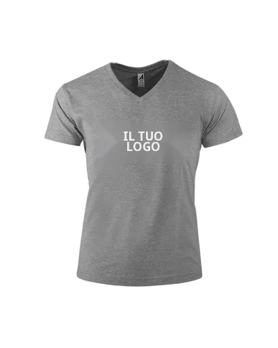 T-shirt Formentera adulto cotone pettinato, scollo V