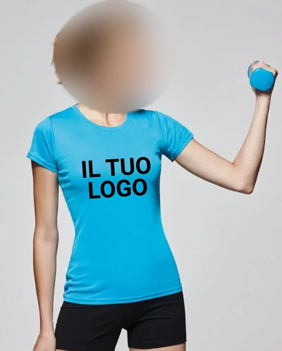 T-shirt Donna Montecarlo , poliestere, girocollo, regular fit