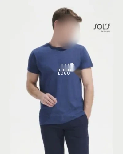 T-shirt Sol's Regent Fit uomo, 100% cotone, taglio aderente
