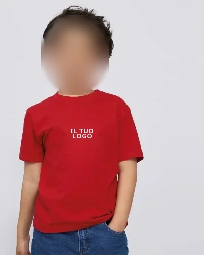 T-shirt bambino Imperial 100% cotone, girocollo rinforzato Regular