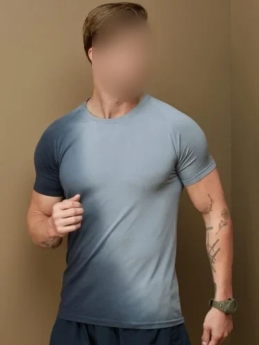 T-shirt sportiva uomo Seamless 100% Nylon