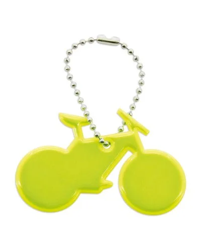 Portachiavi riflettente galleggiante giallo PVC Vistec 6,3x4,6 cm