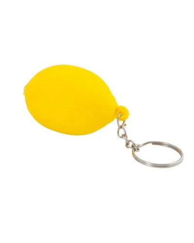 Portachiavi antistress Kiev limone giallo in gommapiuma 10g