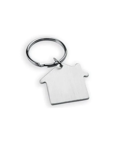 Portachiavi in alluminio forma casa, personalizzabile
