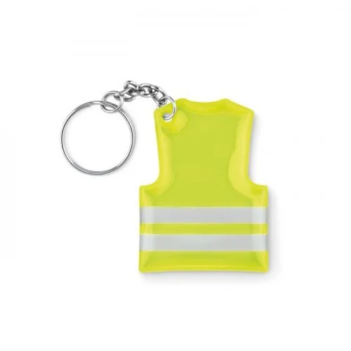 Portachiavi gilet catarifrangente in plastica