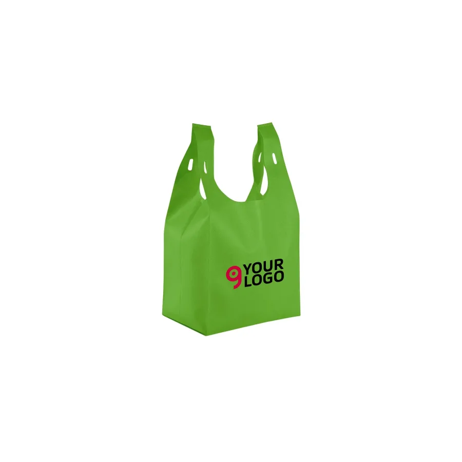 Shopper maxi TNT colorata con manici forati