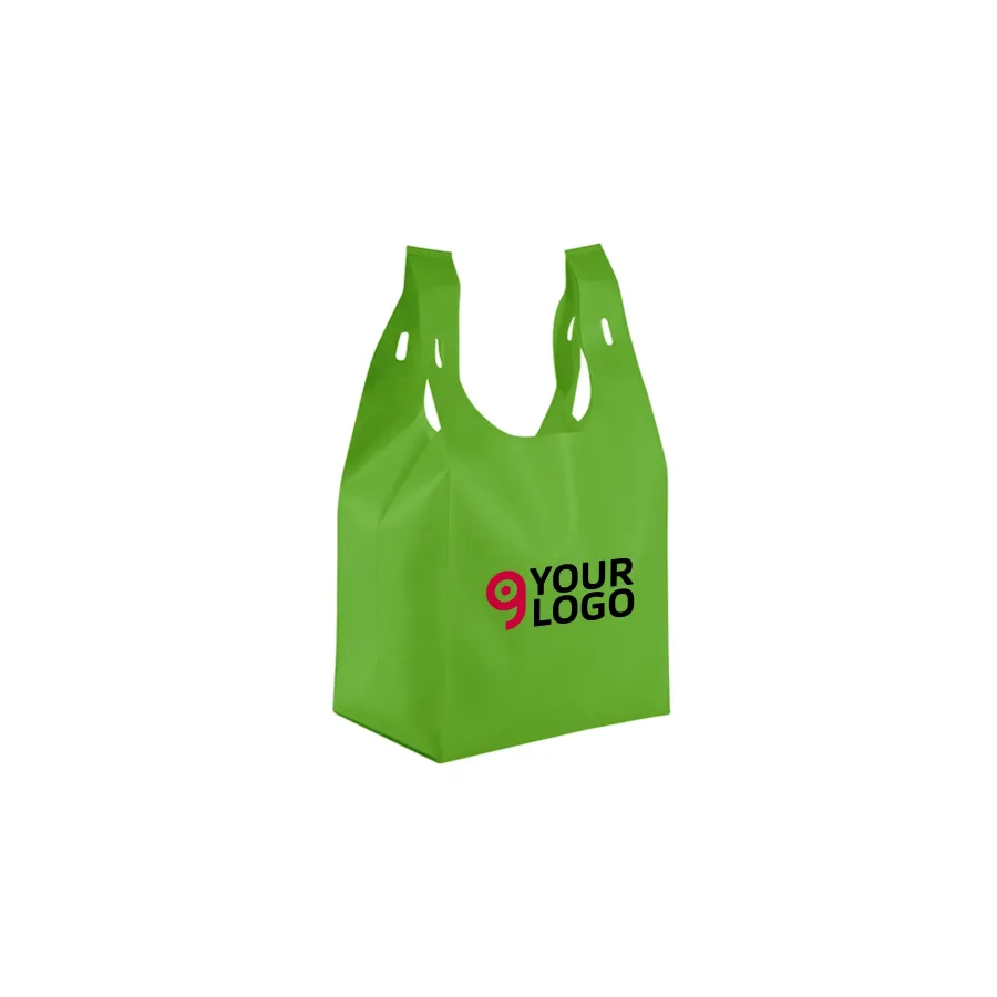 Borsa shopping TNT leggera con manici integrati - 22x44x14 cm